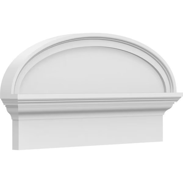 Elliptical Smooth Architectural Grade PVC Combination Pediment, 24